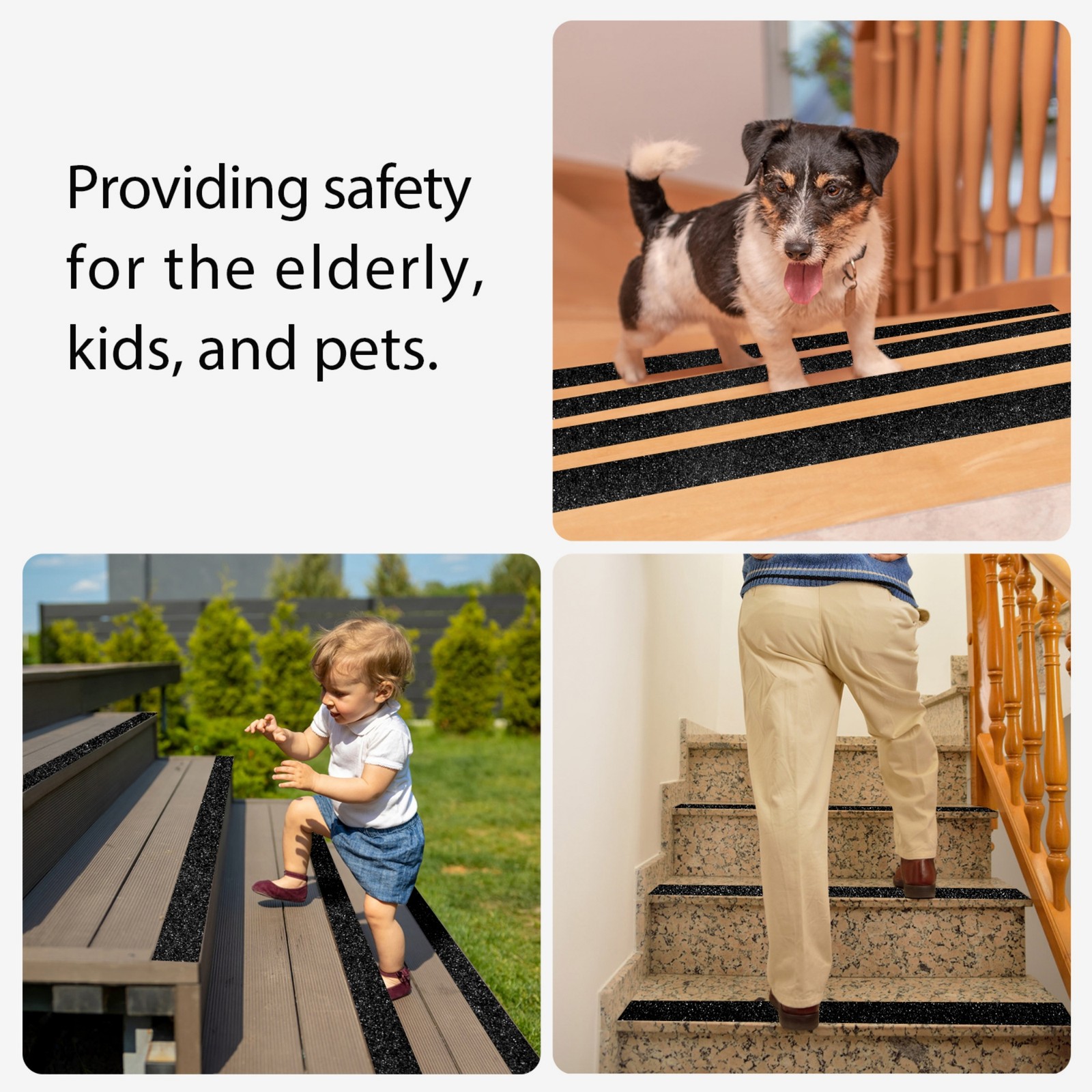 2inx33ft Black Anti Slip Tape, Best 80grit Friction, Grip, Abrasive for Stairs
