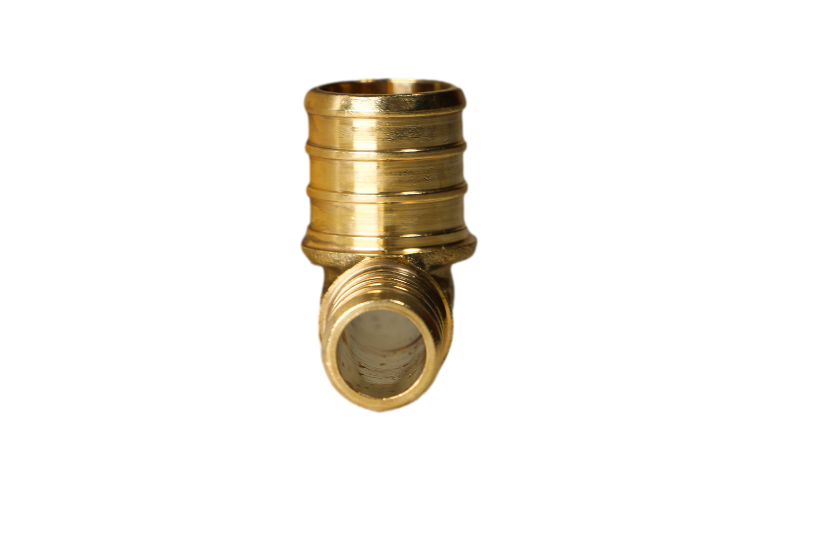 100 PIECES 1/2″ X 1/2″ X 3/4″ PEX TEE BRASS CRIMP FITTINGS ( LEAD FREE )