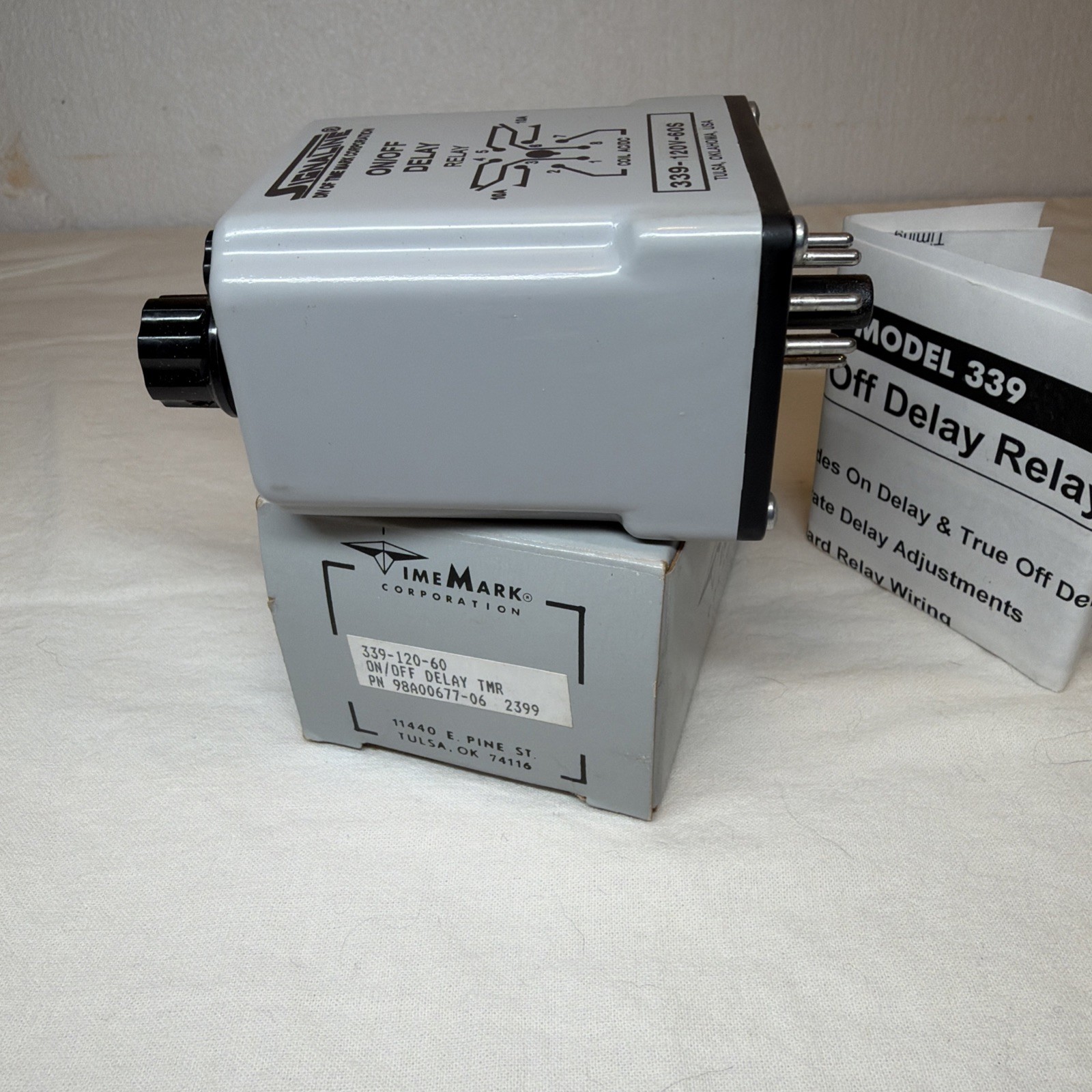 NEW Time Mark Signaline Operate Delay Relay 339-120V-60SEC 120V FREE SHIPPING