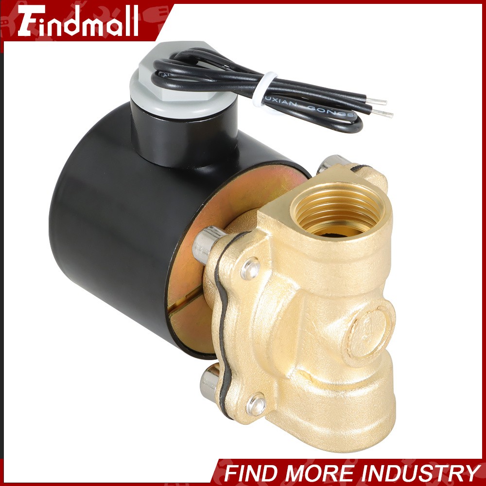 1/2″ DC 12V Brass Electric Solenoid Valve NPT Gas Water Air Normally Closed