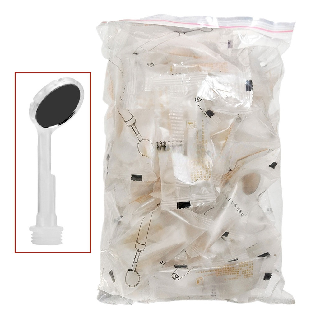 1 set Dental Disposable Anti-fog Saliva Mouth Mirror 50 Pcs+Handle Silicon Tube
