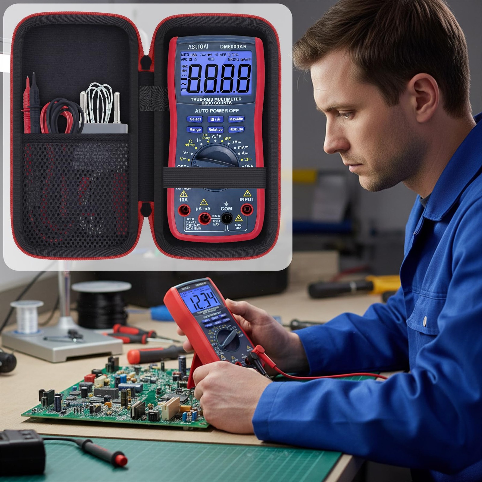 Hard Case Replacement for AstroAI Digital Multimeter Volt 6000 Counts