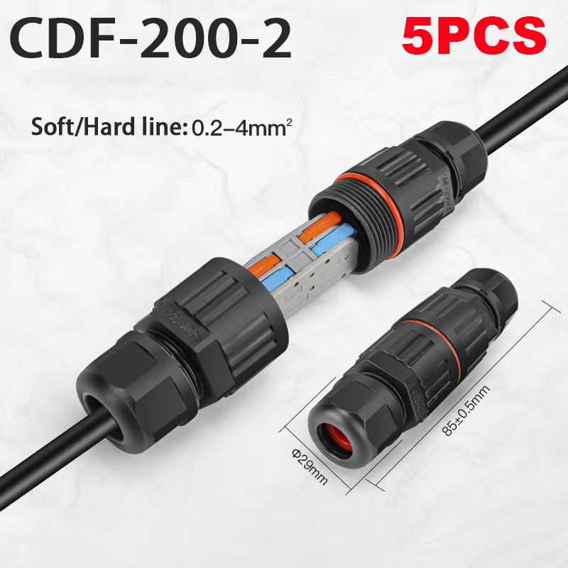 IP68 Waterproof Joint Wire Quick Connection Waterproof Connector 2/3 Pin Solder