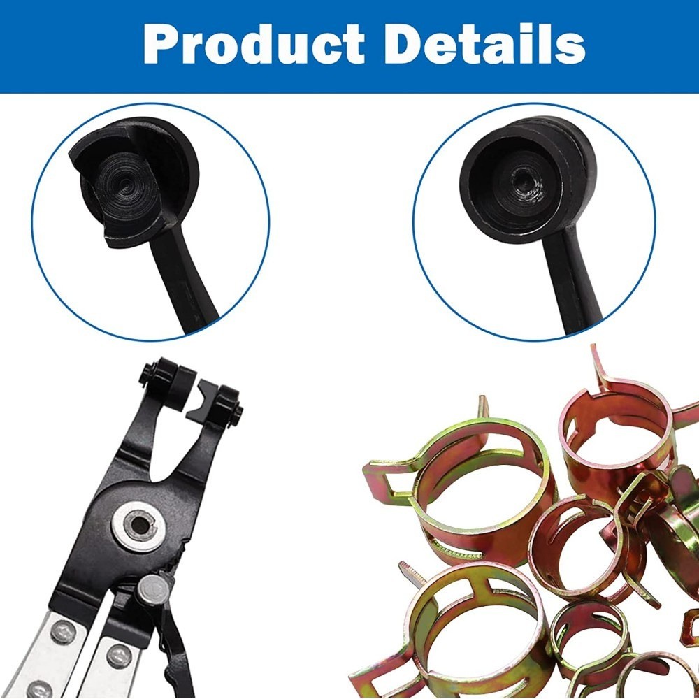 115Pcs Spring Clip Clamping Hose Clamp Sealing Fuel Radiator Silicone Air Pipe
