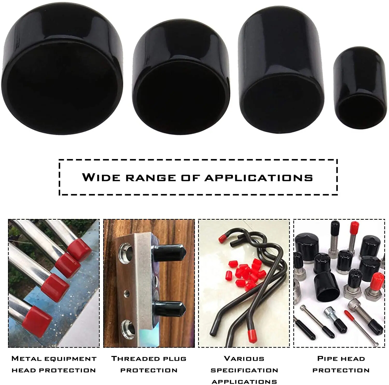 Rubber End Cap Protective Sleeve Cable Gland Plastic Plugs Holes Screw Caps ﻿