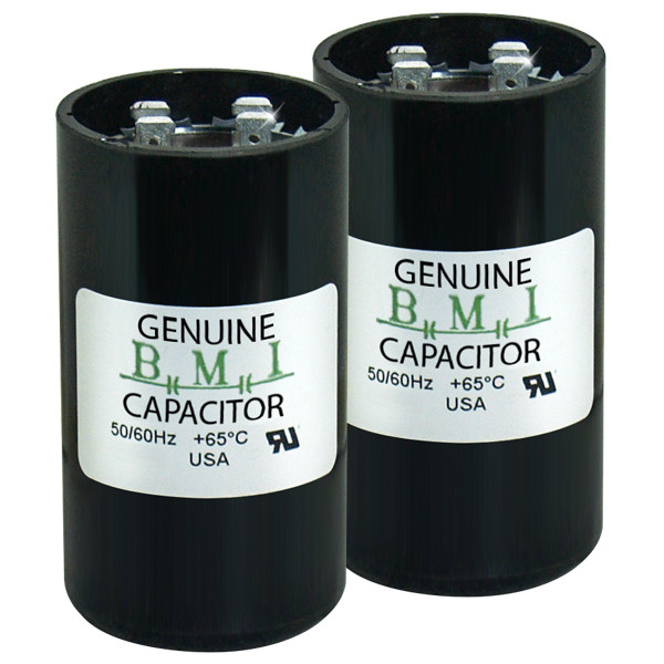 (2) PACK 21-25 uF x 110 / 125 VAC BMI # 092A021B125AC1A Motor Start Capacitor