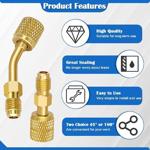 Mini Split Adapter Kit, Adapter kit, Swivel Adapters, Vacuum Pump Adapters with
