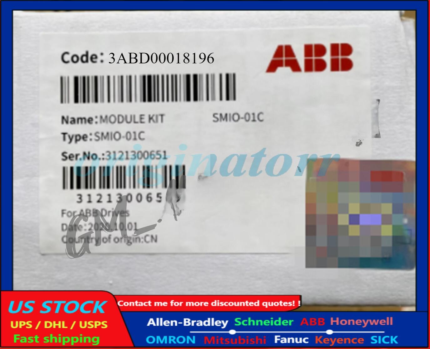 SMIO-01C ABB inverter IO CPU ACS550 control board interface board No Keypad
