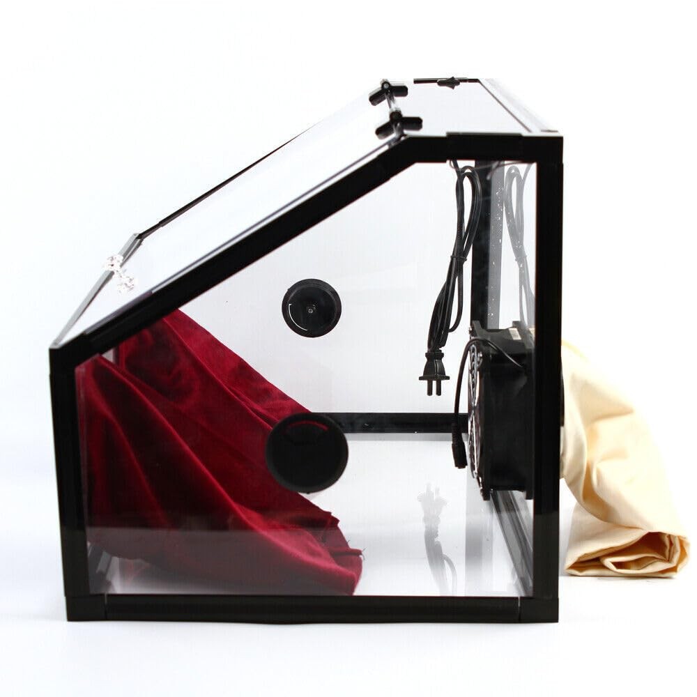 LYNICESHOP Fully Enclosed Electric Grinding Table Polisher, Dust Black Or Red