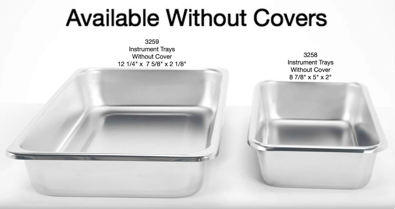 3258 Grafco Metal Instrument Tray for Medical, Dental, Tattoo, and Surgical Supp