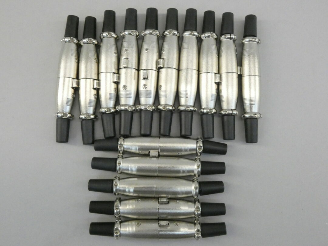 *Lot of 15* XLR 3-Pin Connectors – NEW Surplus!