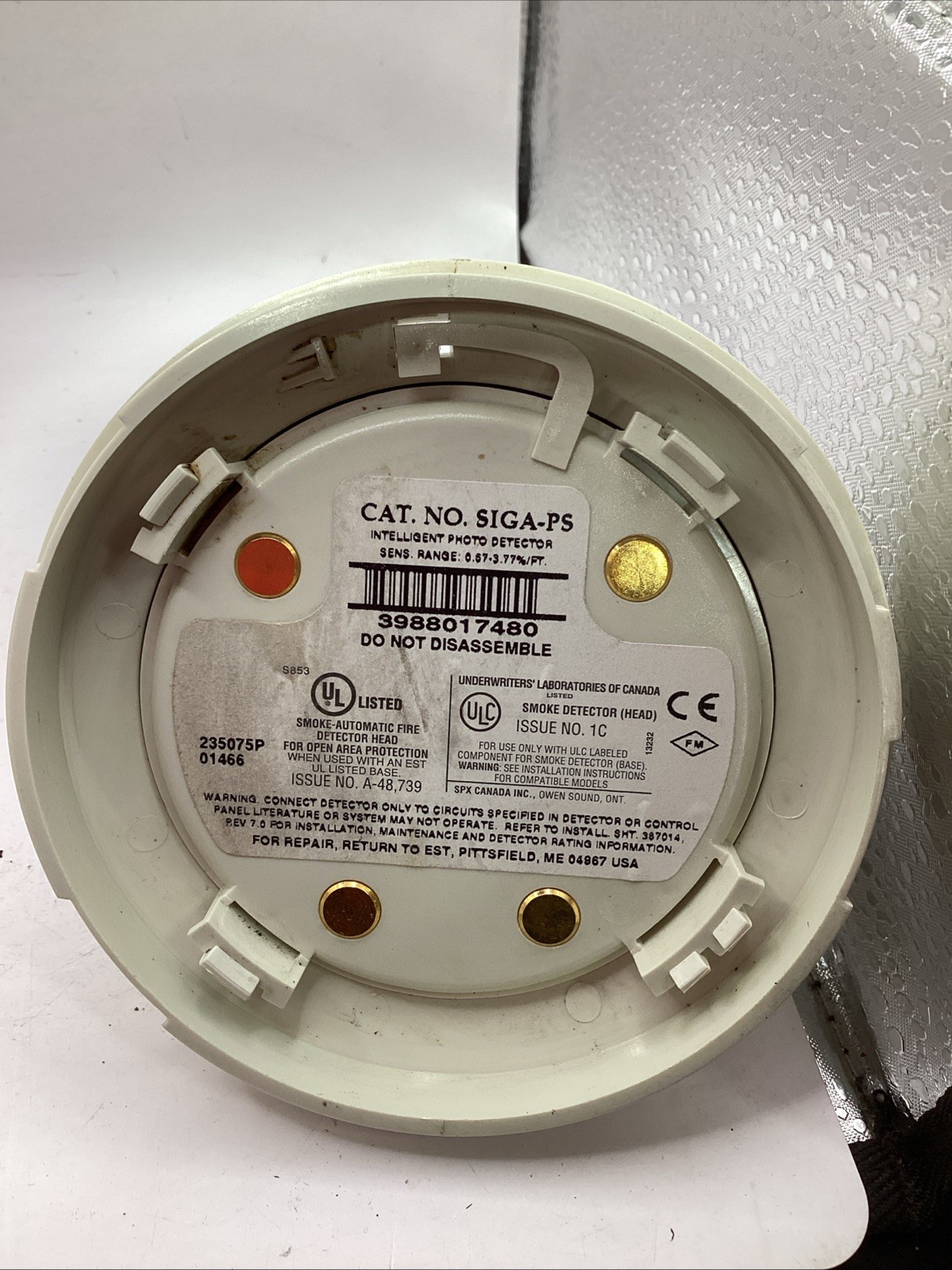 Edwards EST SIGA-PS Intelligent Detector Photo