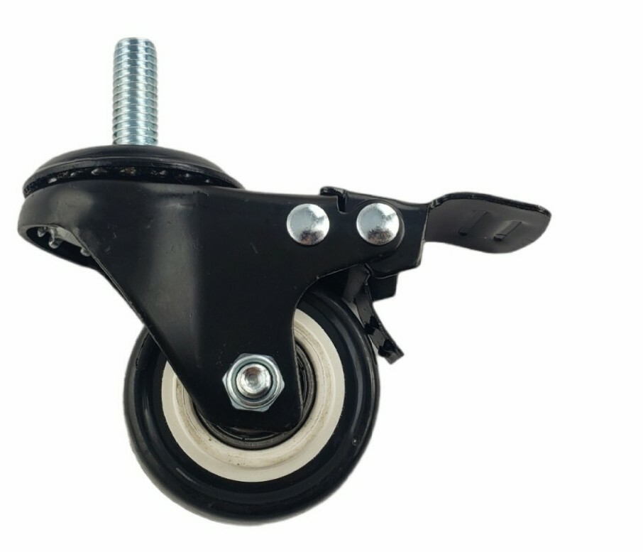 DICASAL 1″ Stem Casters, Heavy Duty Swivel Stem Casters PU Foam Quite Mute
