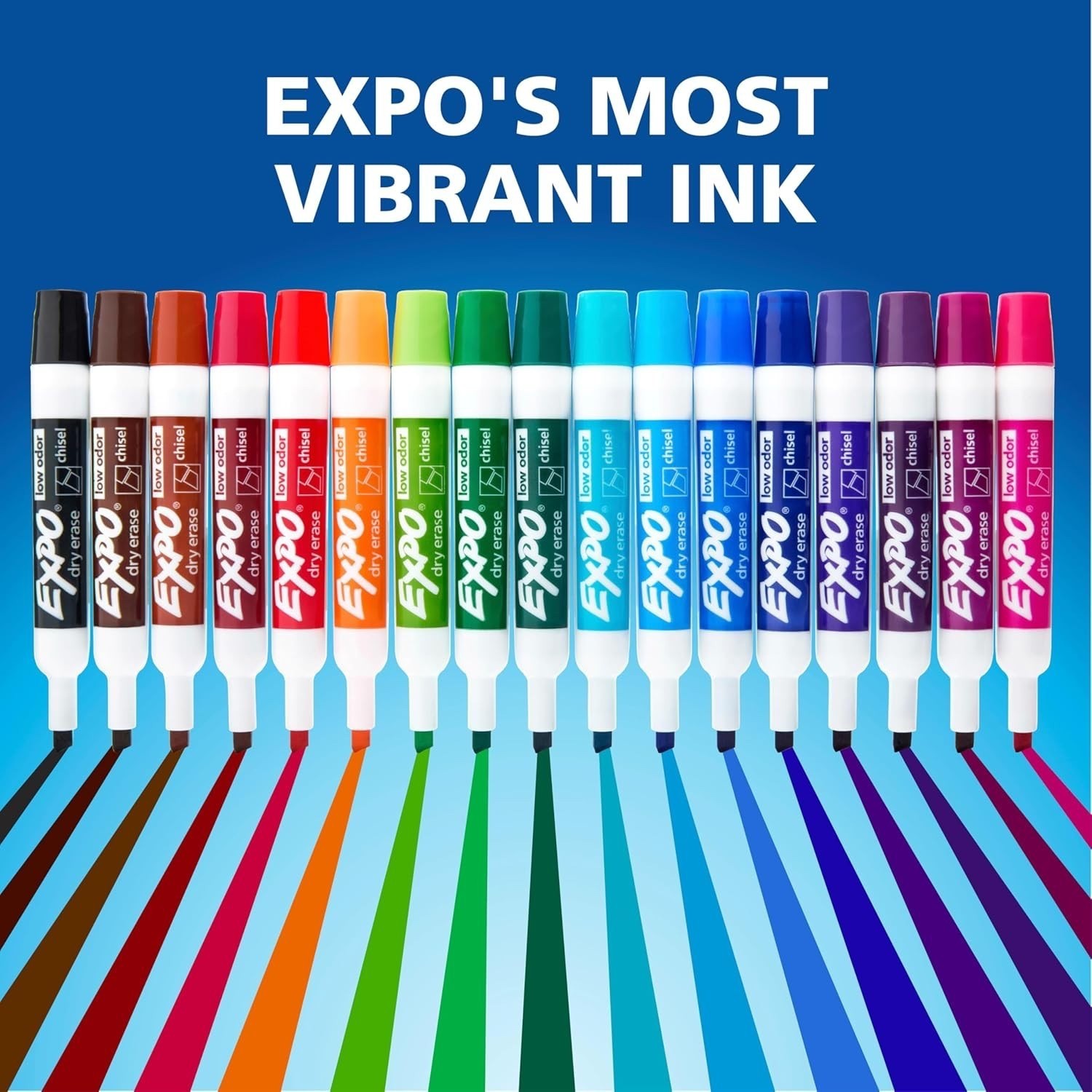 EXPO Dry Erase Markers 40 Count Assorted Colors Chisel Tip Low Odor Bulk New Set
