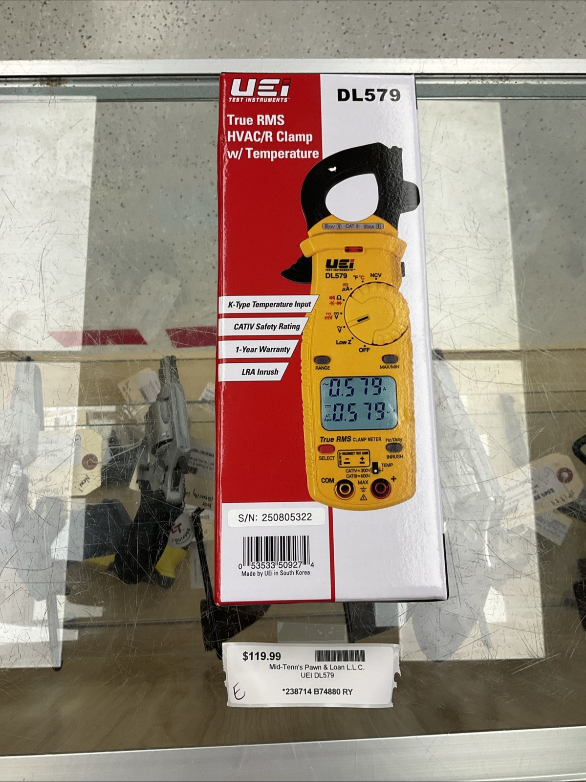 UEI DL579 Dual Display True RMS Clamp Meter W/ Leads! 238714