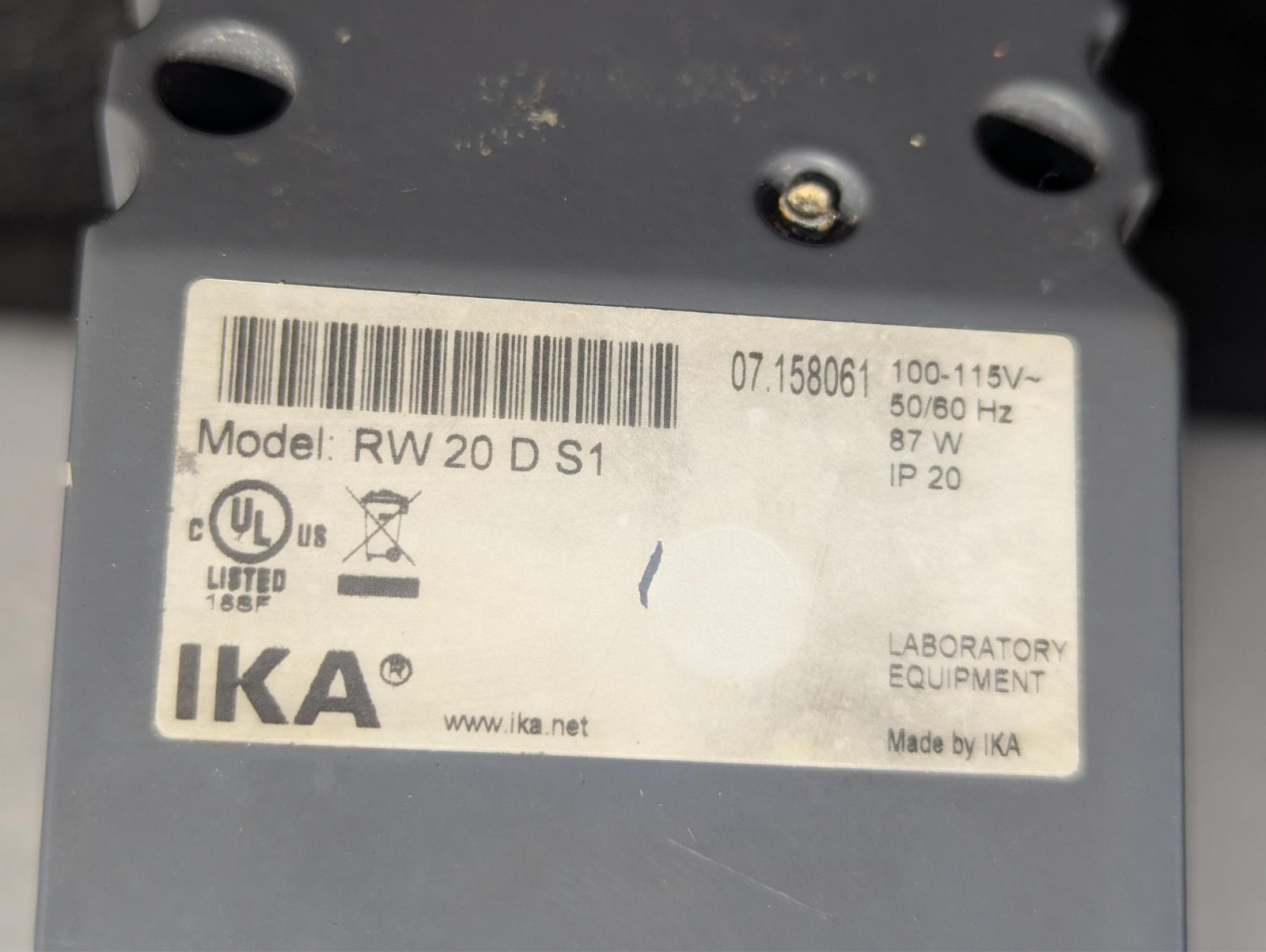 IKA RW20DS1 Digital Laboratory Overhead Stirrer