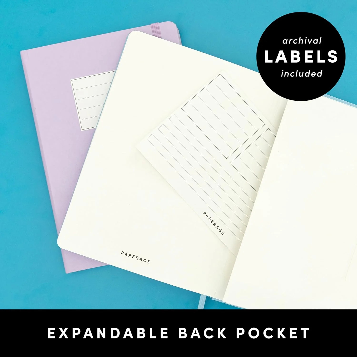 Blank Journal Notebook, (Black), 160 Pages, Medium 5.6 in x 8 in – 100