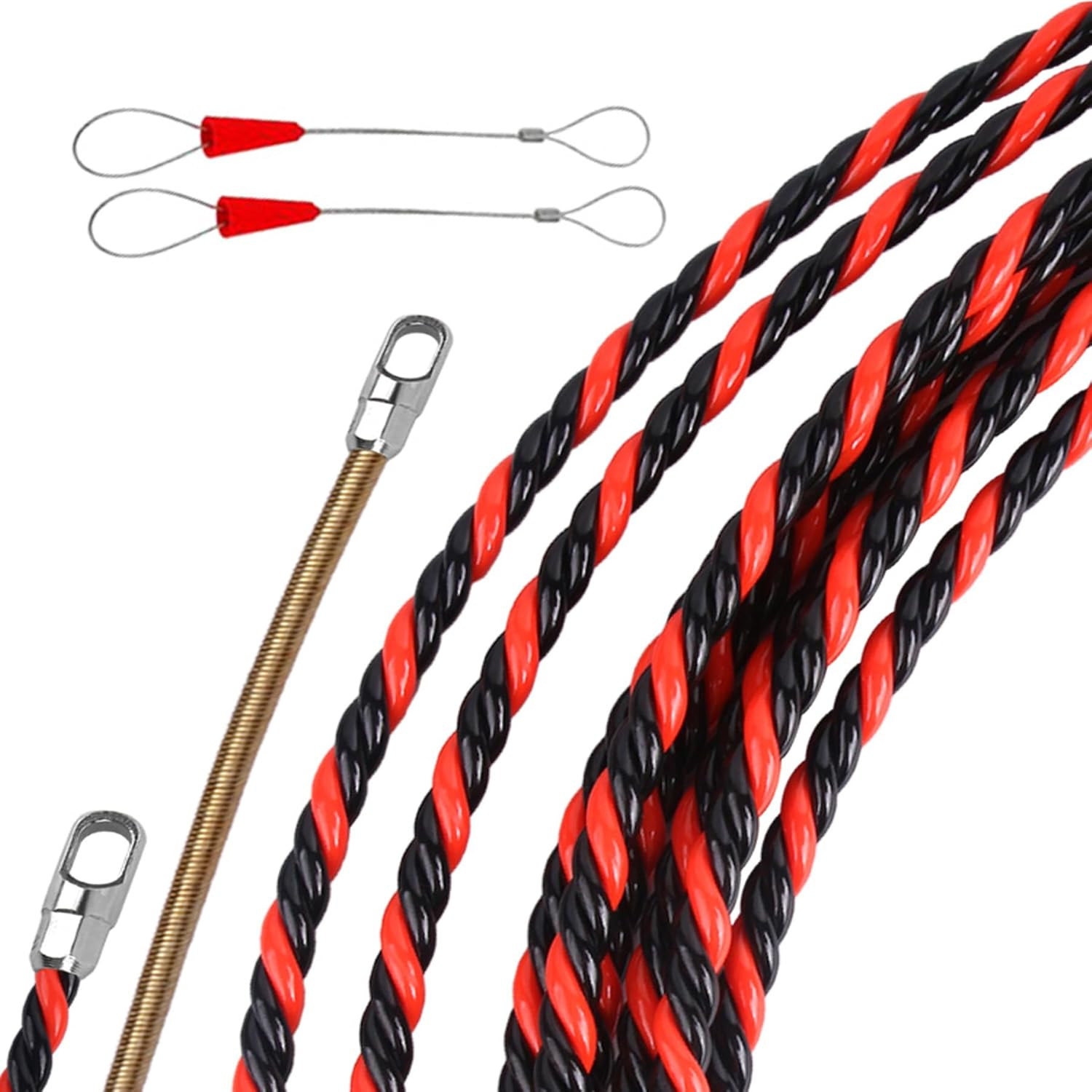 16.4Ft/5M Fish Tape Wire Puller – 1/6″ PET Flexible Electrical Cable Snake Tool