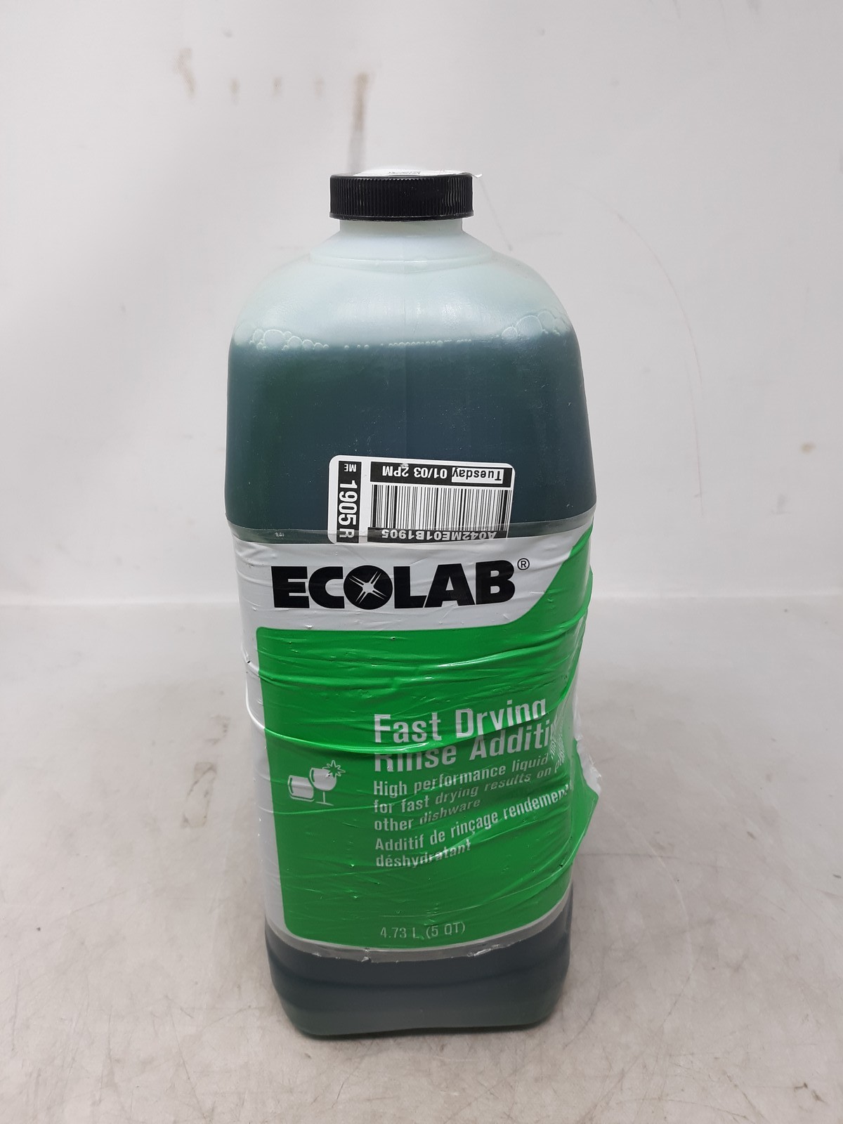 Ecolab Fast Drying Rinse Additive, 5Qt