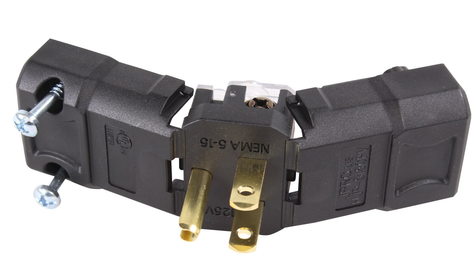 Male Extension Cord Replacement Ends 15 Amp Power Plug Electrical Repair 5-15P