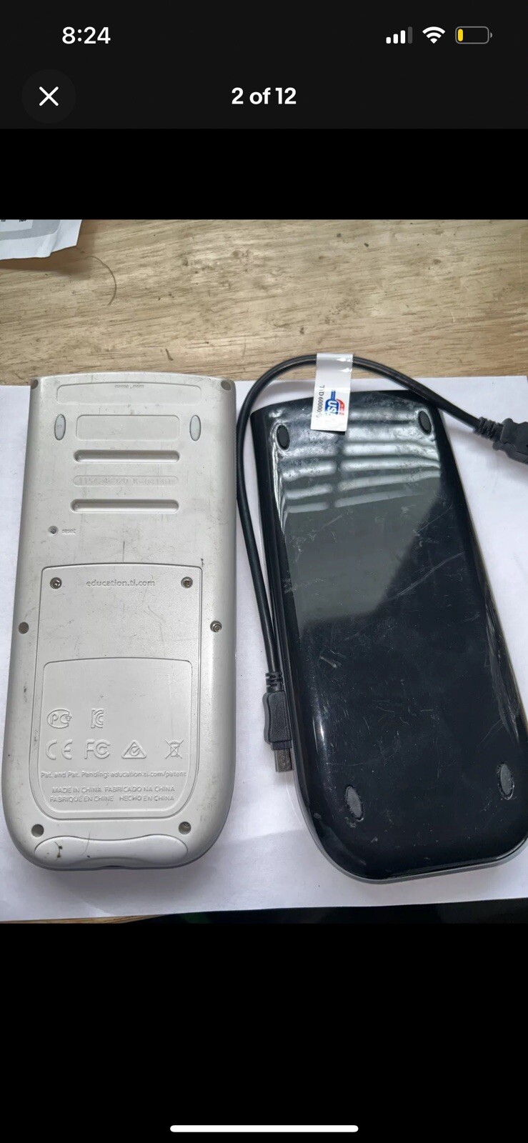 Texas Instruments TI-84 Plus C Ti 89 Graphing Calculator Cover ONLY Tested Black