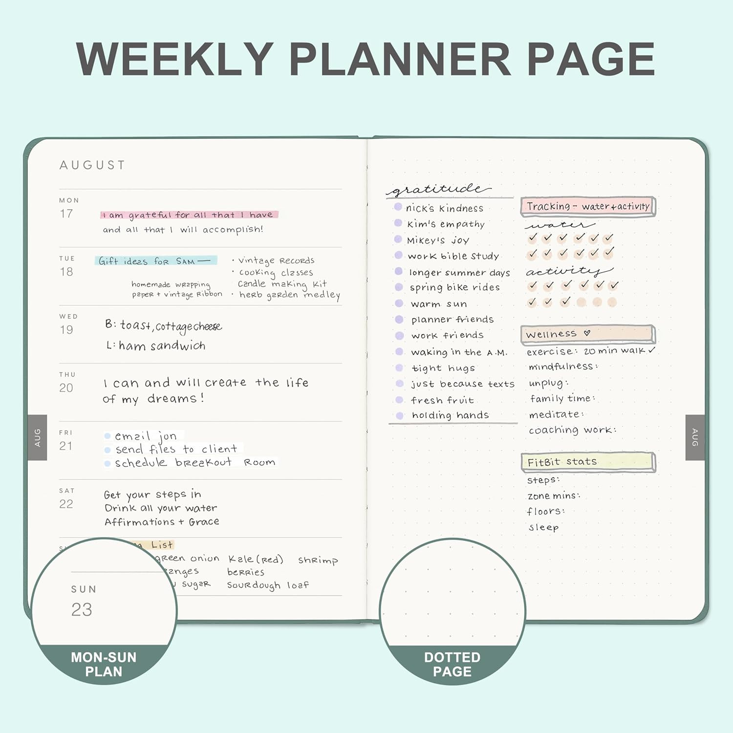 And Per Se 2026 Planner, 15 Months Hardcover Daily, Weekly & Monthly Planner, A5