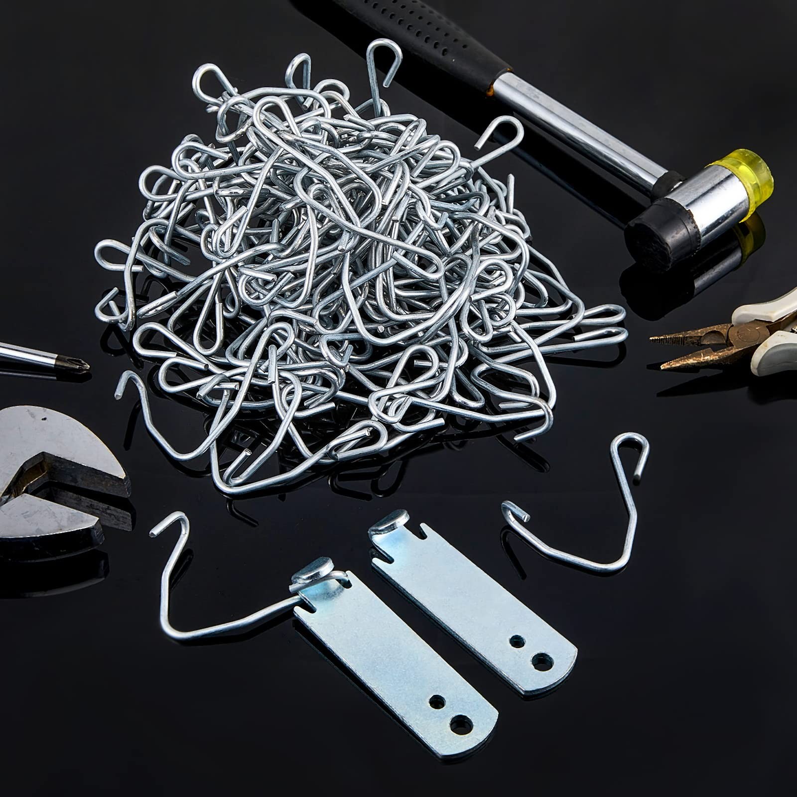 102 Pieces T Post Wire Clips Fence Wire Twister for T Post Clips Galvanized S…