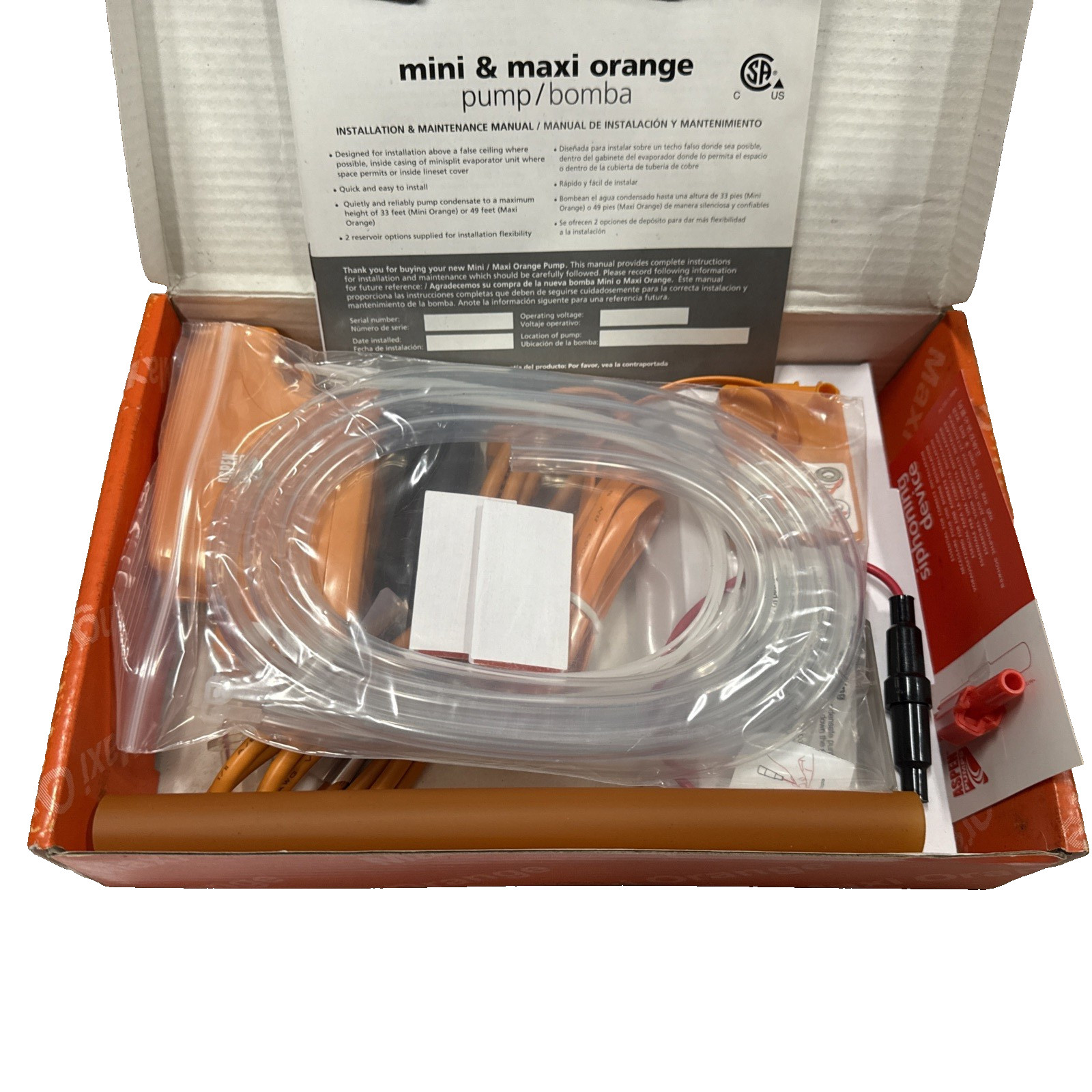 Aspen Maxi Orange Pump 83919 Condensate Pump FP170/RS
