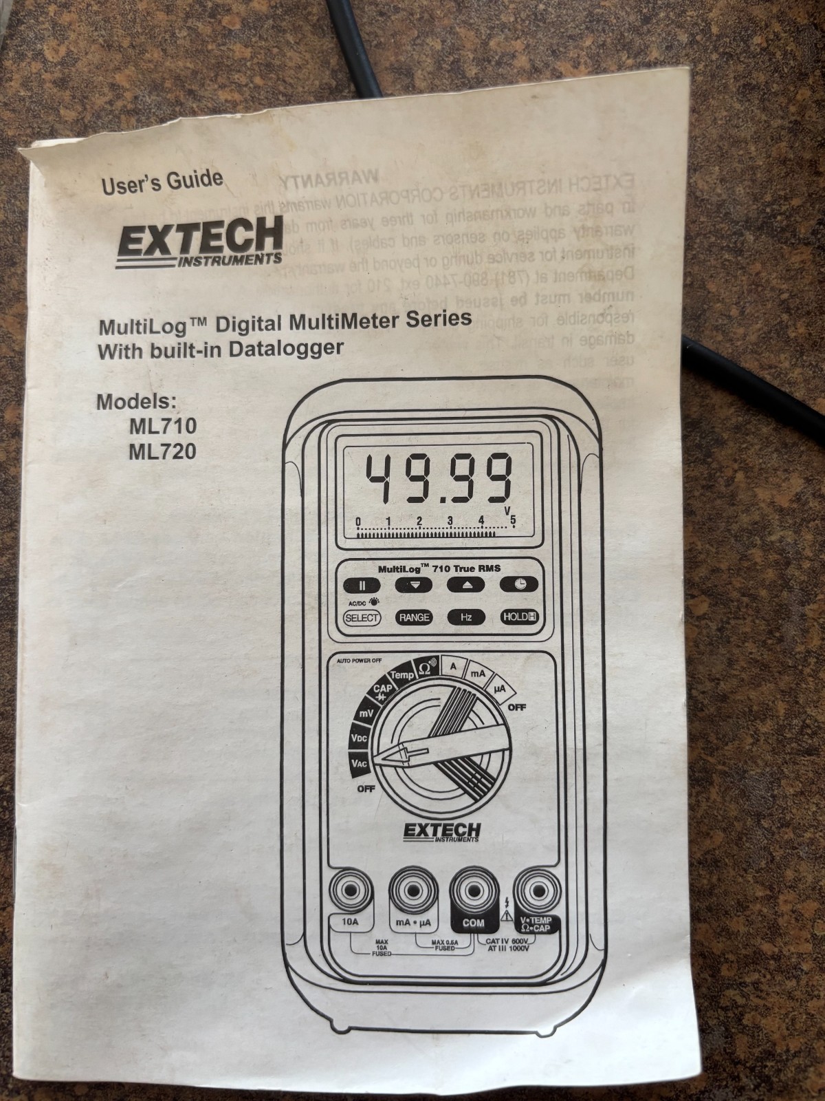 Extech ML720 multimeter in box