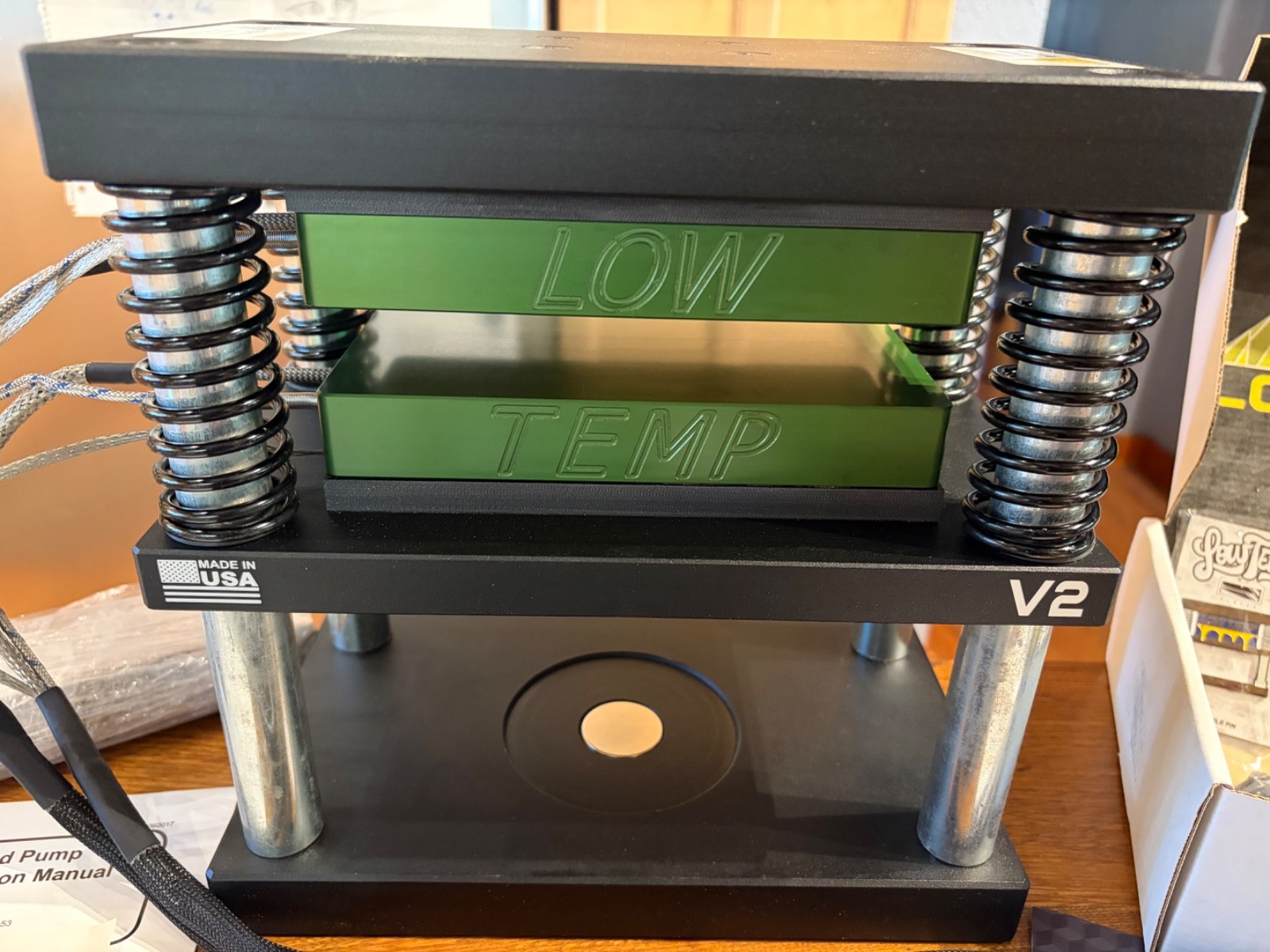 Lowtemp Hydraulic Heat Press, 4”x7” Plates, BVA P-1000 Pump