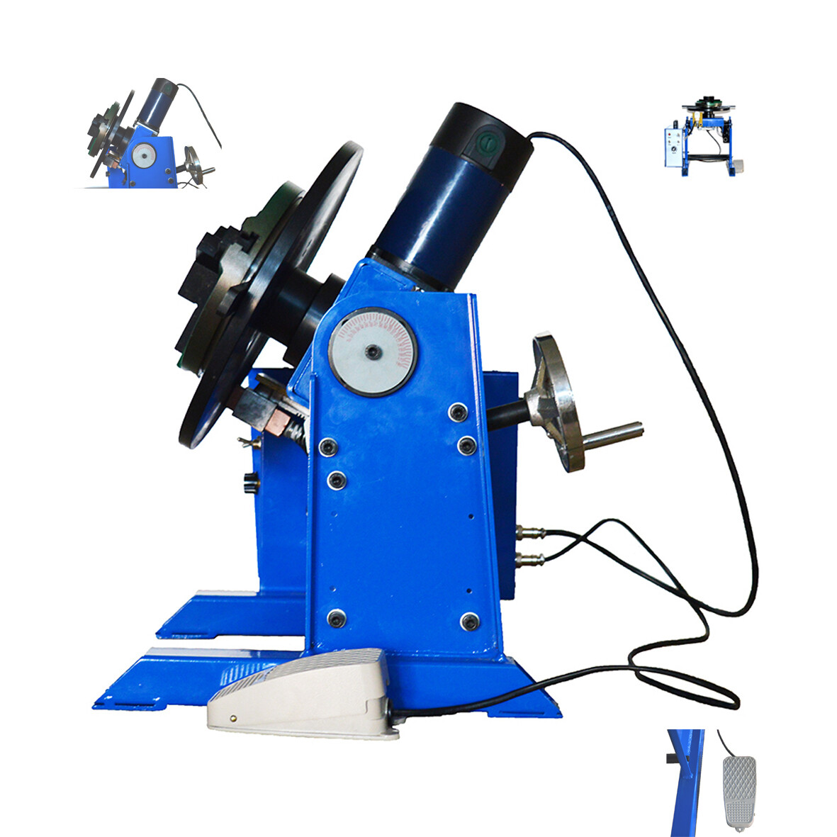 110V Welding Positioner Turntable 50KG with 200mm Chuck Manually Flip BW-50
