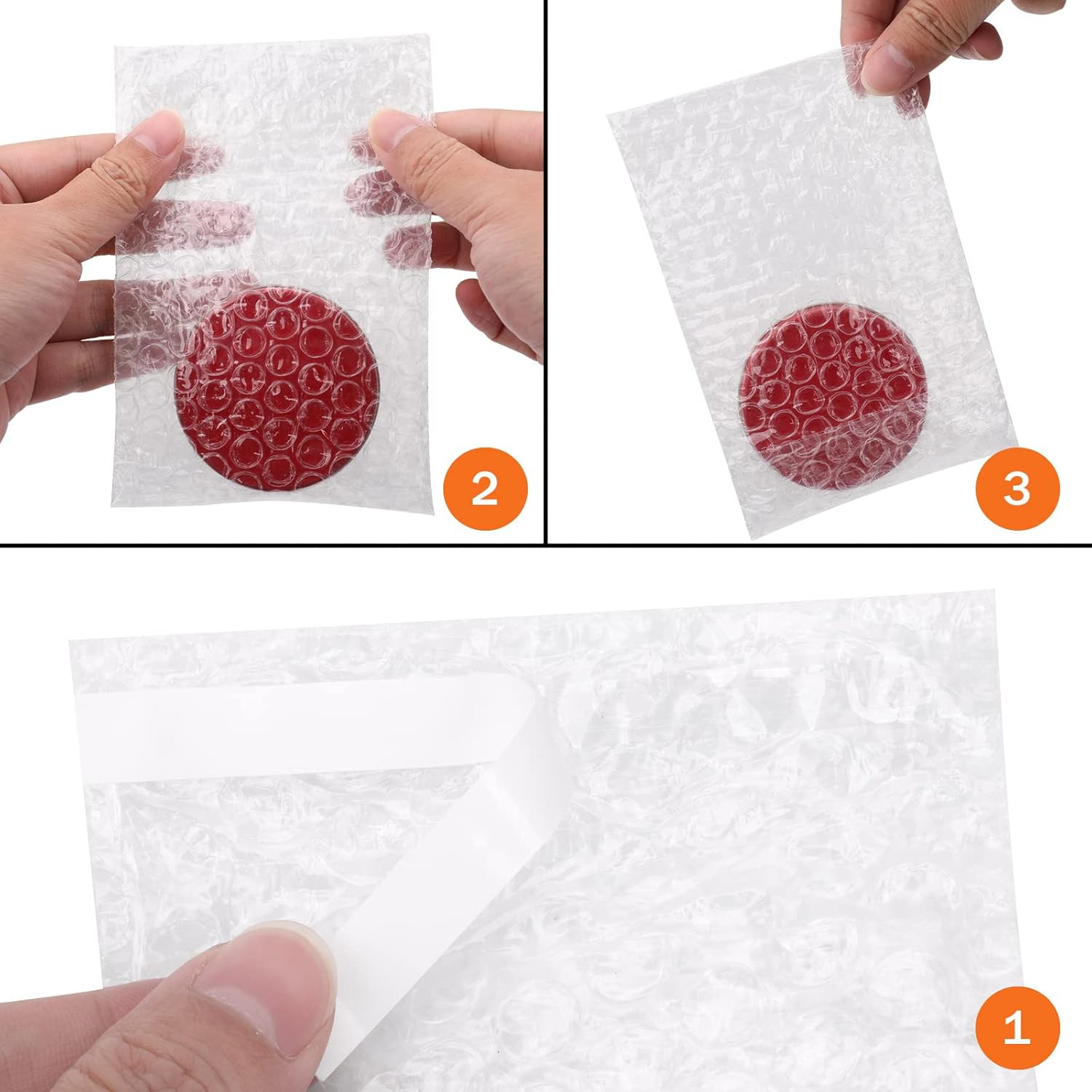 100Pack Self-Seal Bubble Out Bag Pouches 4 X 6 Inch Small Bubble Pouches Bags, D