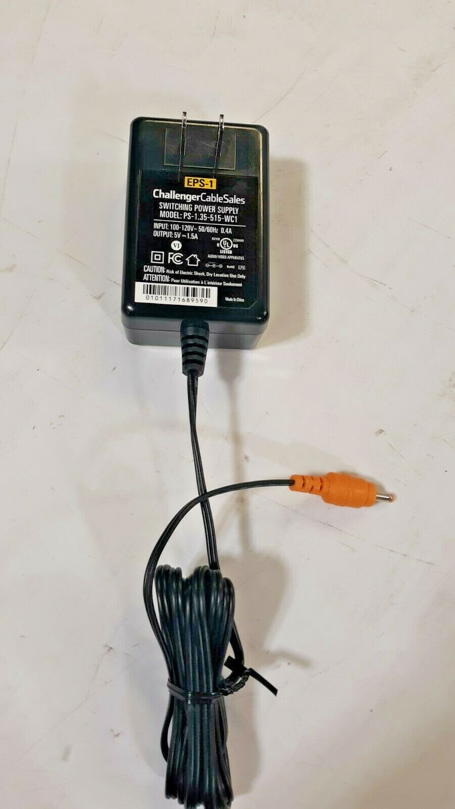 Challenger Cable Sales PS-1.35-515-WC1 Power supply