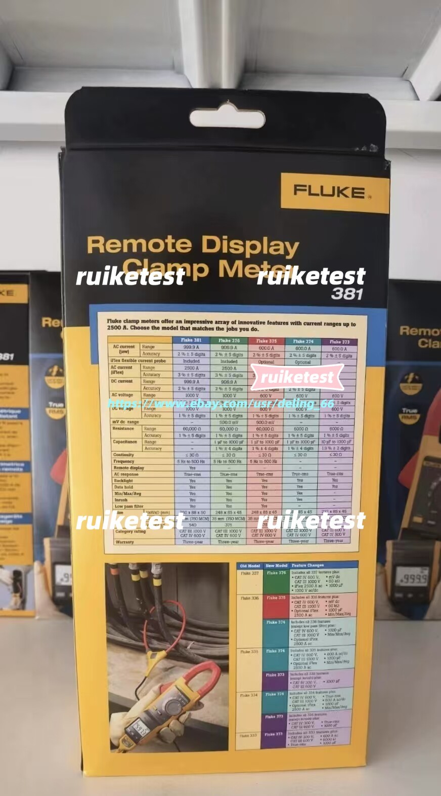 Fluke 381 Remote Display True-RMS AC/DC Clamp Meter with iFlex Cable BEST DEAL!!