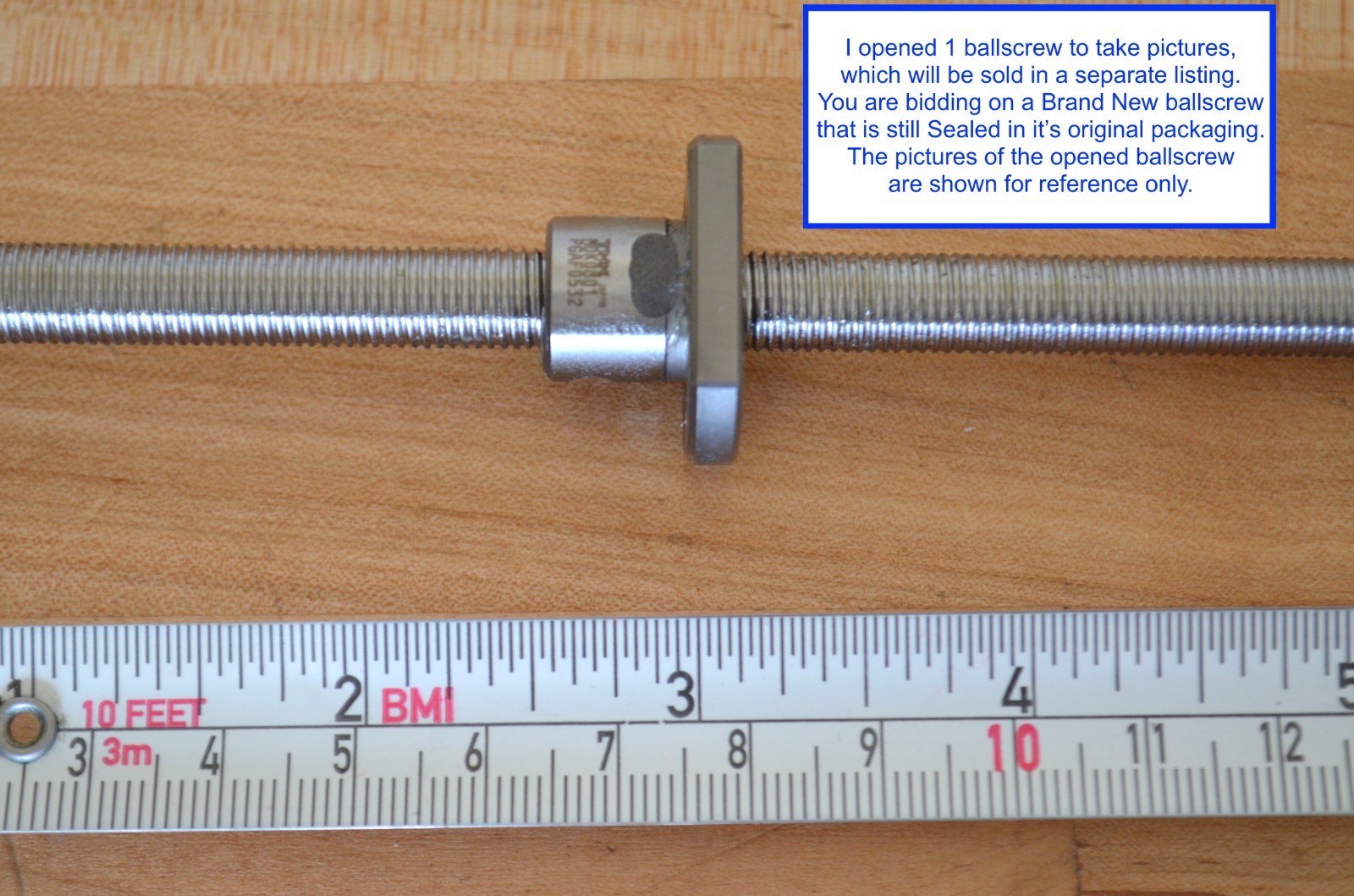 New THK MDK0801-3G2+165LC7 x165mm Ballscrew 8mm dia. x 1mm Pitch + Machined Ends