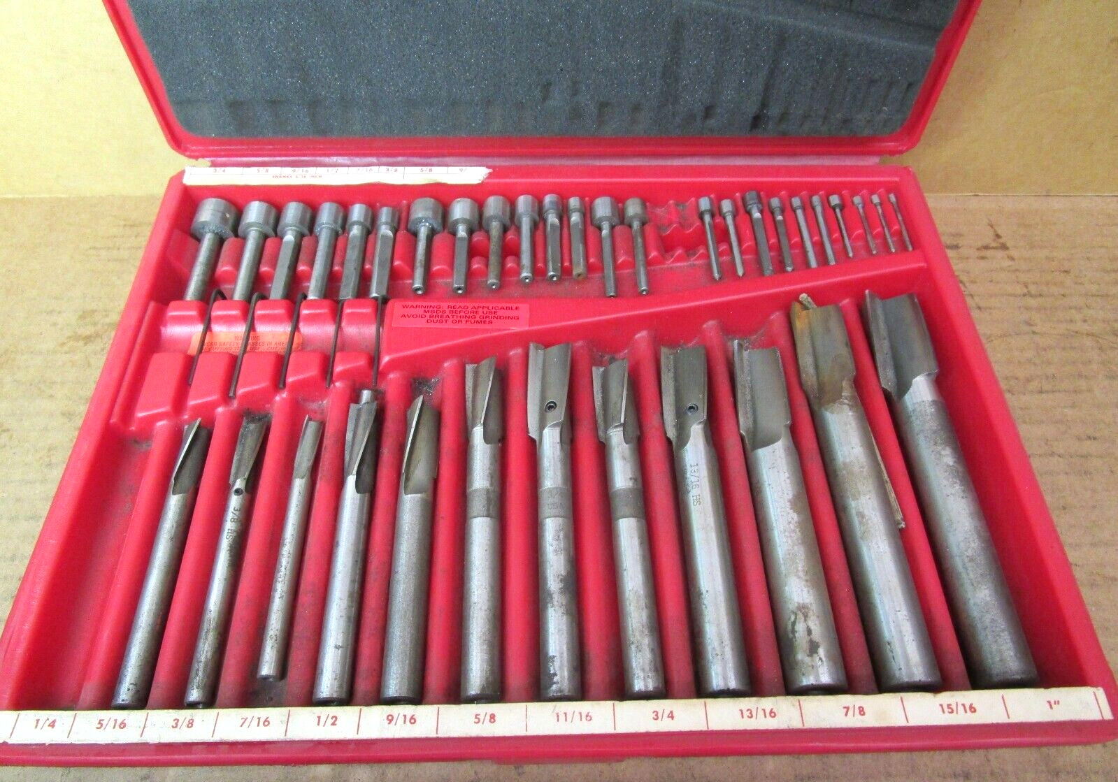 Cleveland Set No. 39 Counterbores & Spot Facers 1/4 thru 1 Inch by 16ths 50676HI