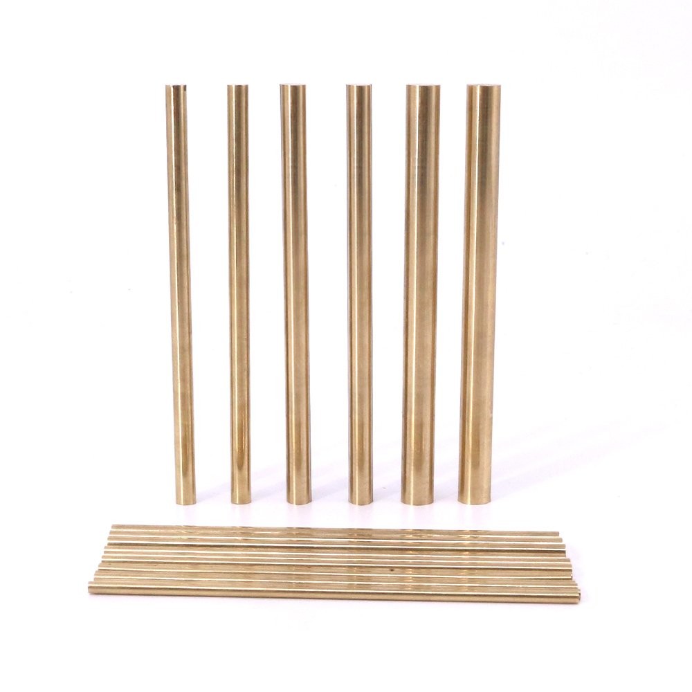 Swpeet 18Pcs Assorted Brass Solid Round 2mm x 100mm to 8mm x 100mm,