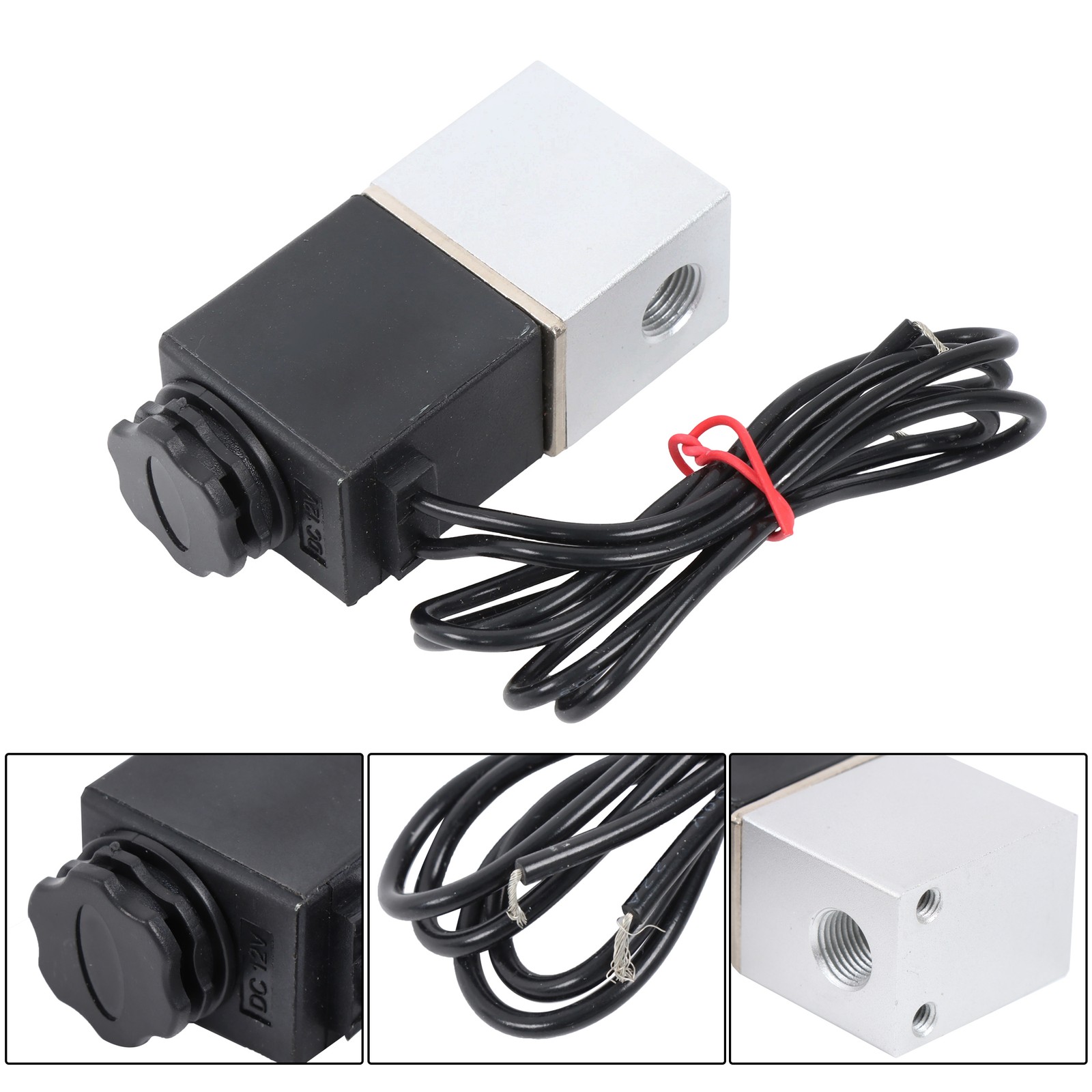 2X 1/4″ Fast Response Electric Air Water Solenoid Valve 12V DC Normally Closed