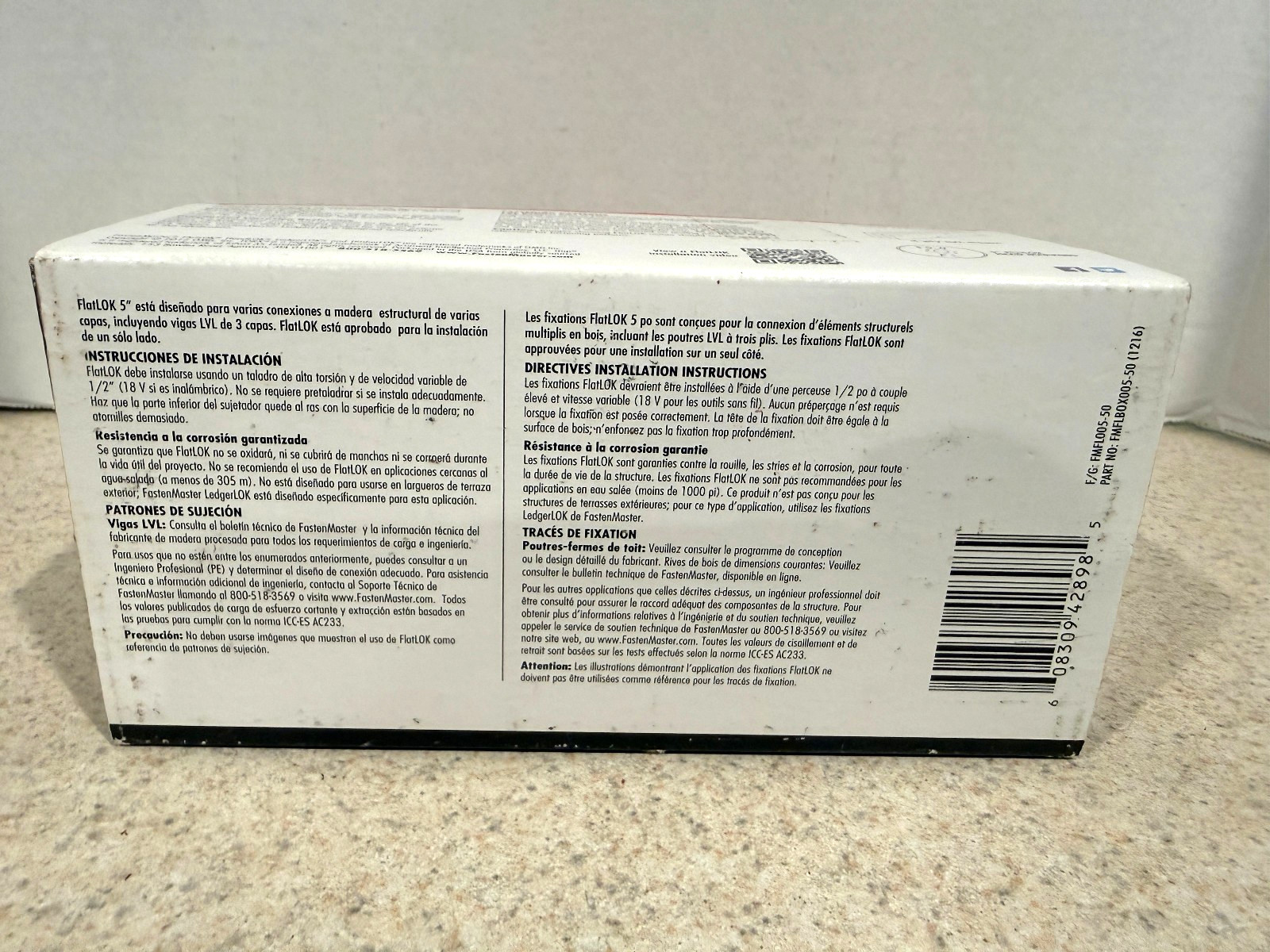 FastenMaster FMFL005-50 FlatLOK Flat Head Structural Wood Screws 5 in.