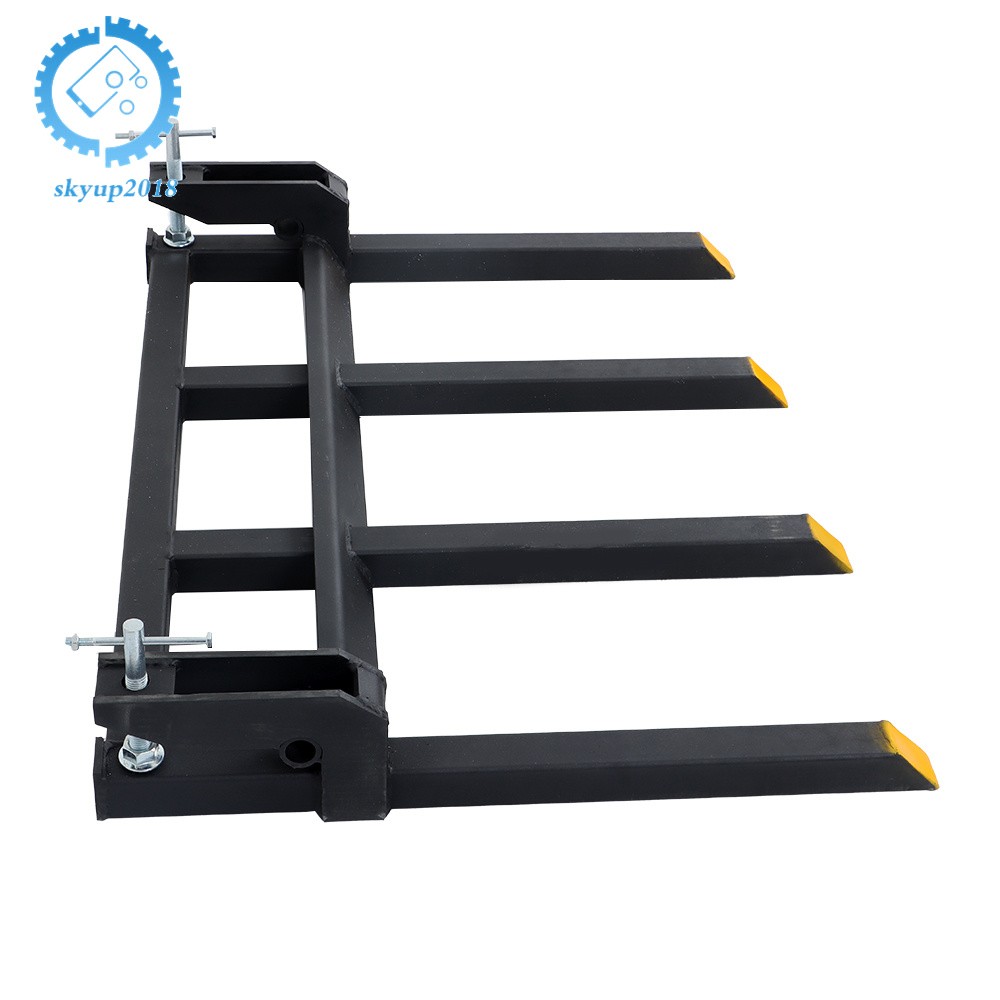 42″ Clamp On Heavy Debris Fork 2500 Lbs Universal For Tractor Skid Steer Buckets