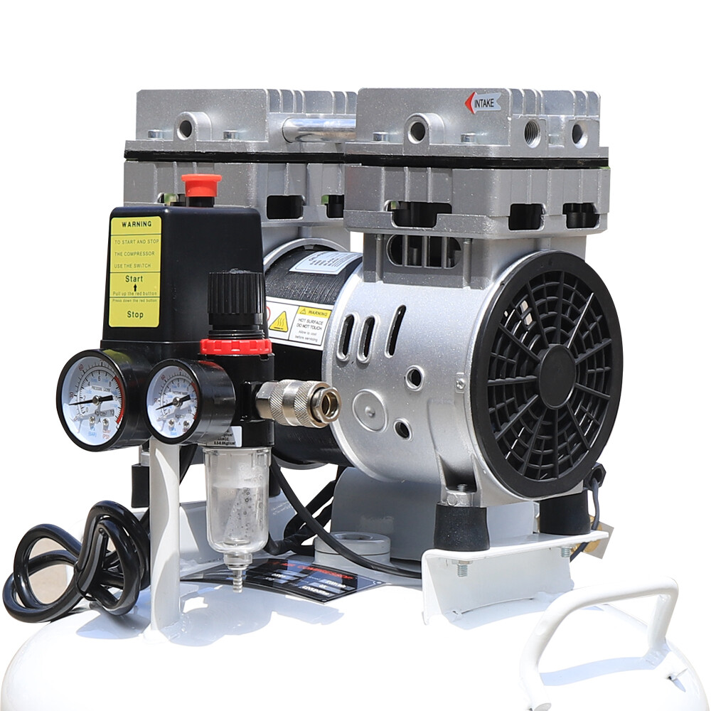40L Medical Oil-free Dental Air Compressor Silent Air Pump 115 Psi 165 (L/Min)