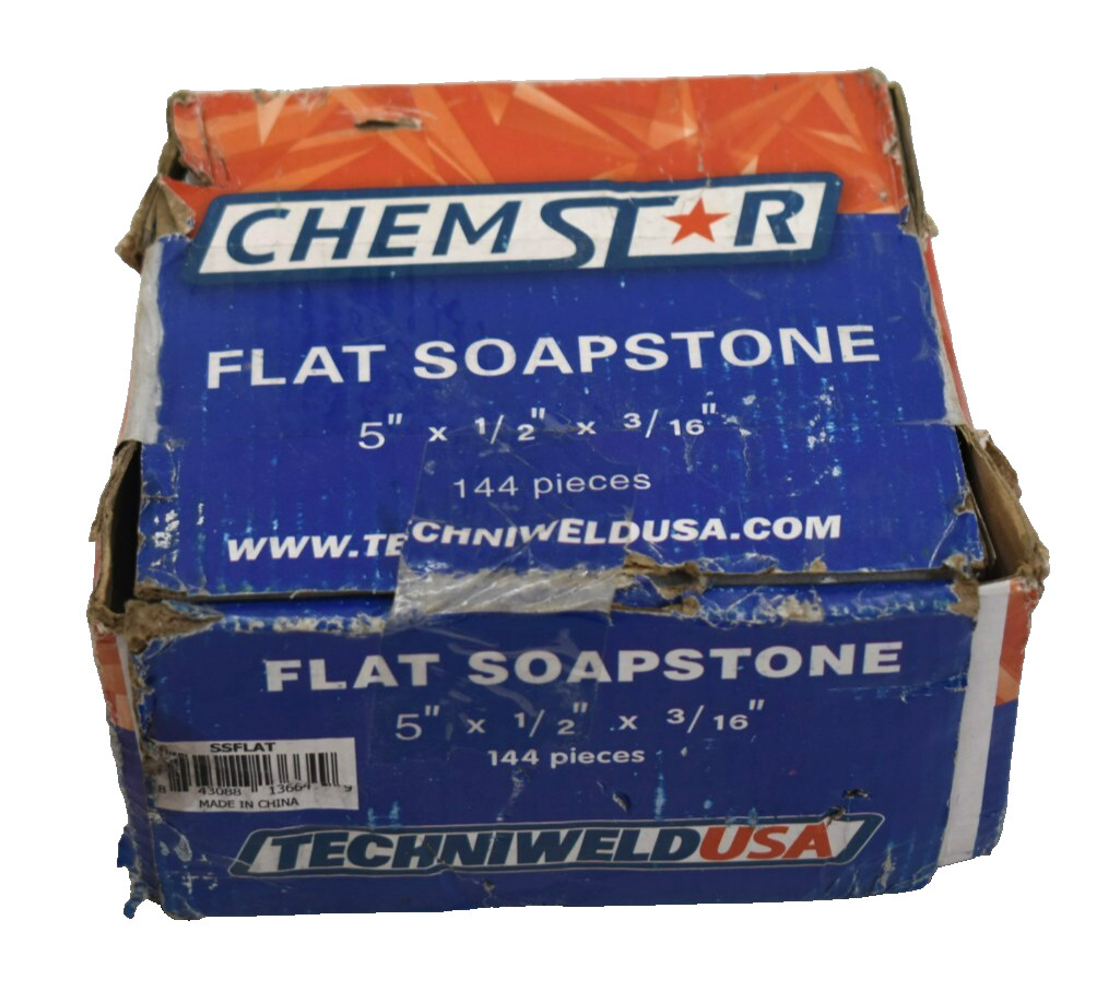 Chemstar Flat Soapstone Stone Pencil Refill 5″ x 1/2″ x 3/16″ SSFLAT Lot of 144