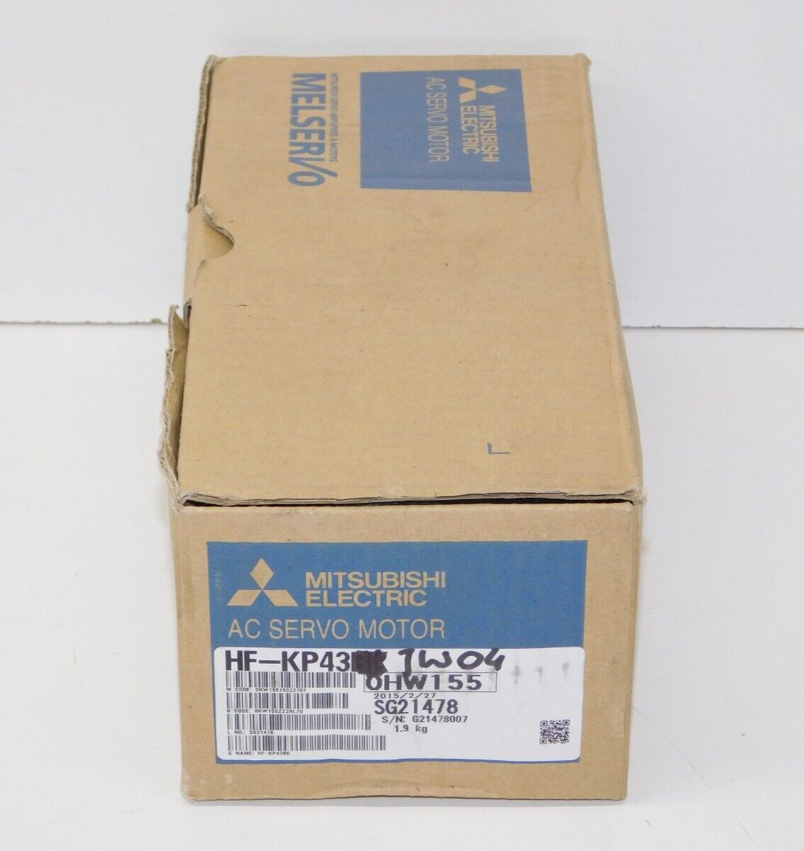 New Mitsubishi Electric HF-KP43JW04-S6 AC Servo Motor 0.4kW 0.5HP 102V 3000 RPM