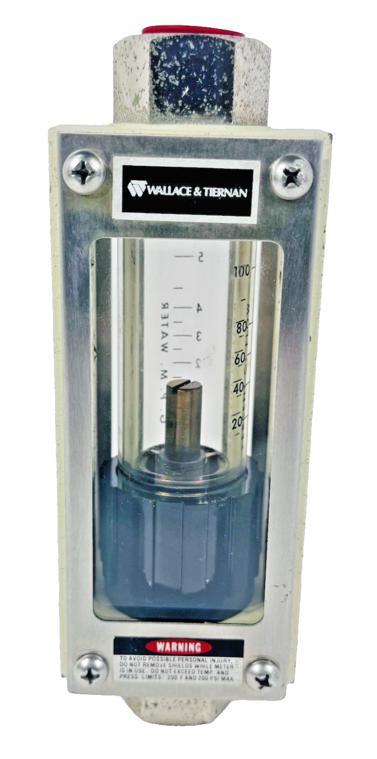 Wallace & Tiernan 5510A01108XX5 Flow Meter 0-5 GPM & Percent of Flow 0-100%