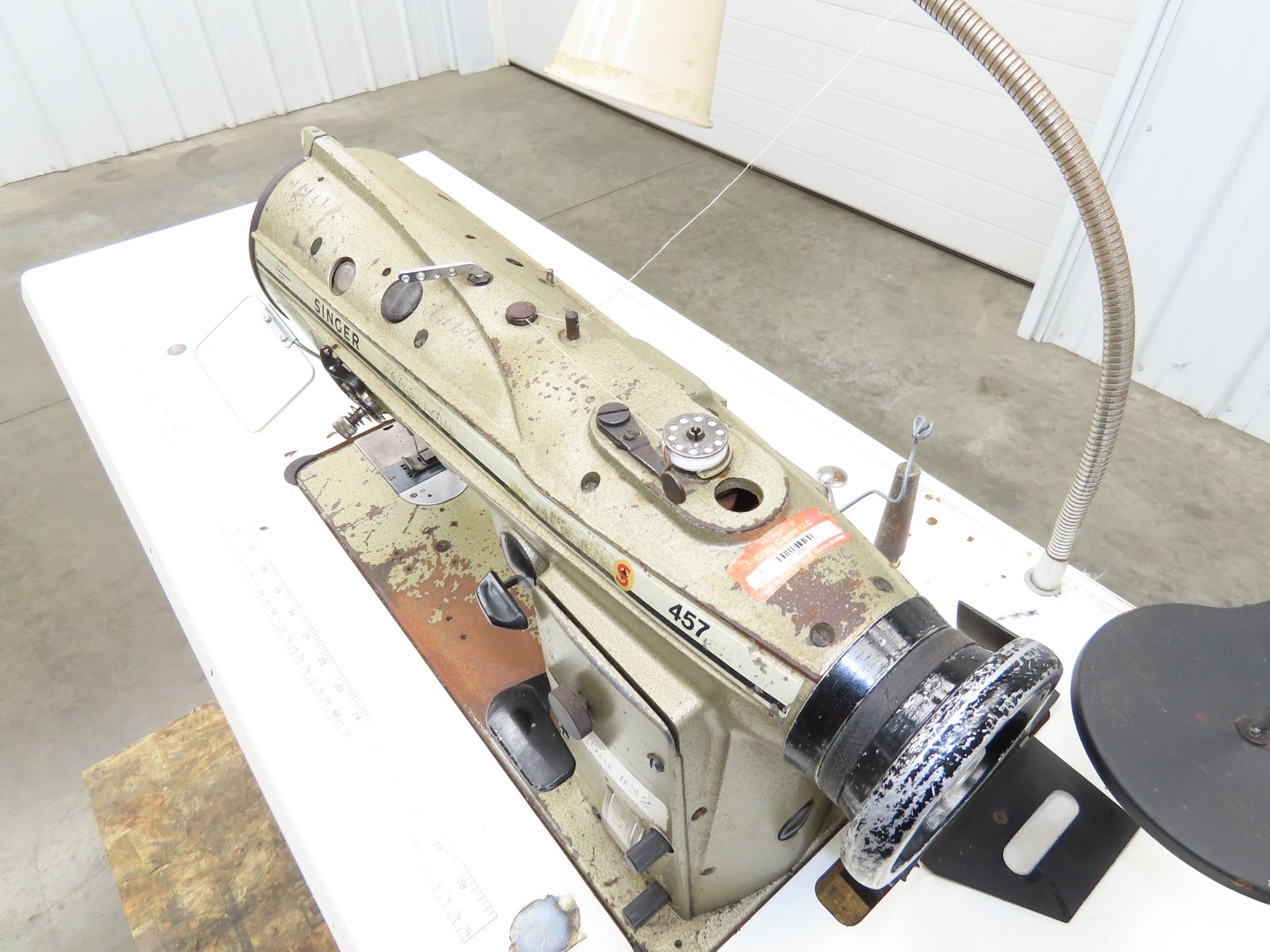 Singer 457 Industrial Sewing 3-step Zig Zag Rotary Take-up Machine 220VAC 3Ph