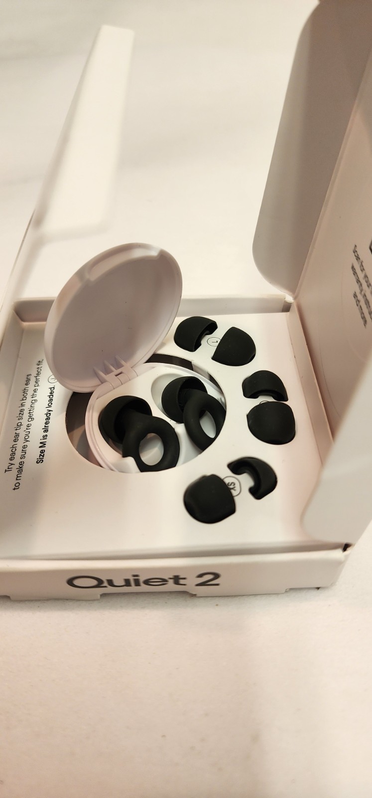 Loop Quiet 2 Earplugs Black – New Open Box