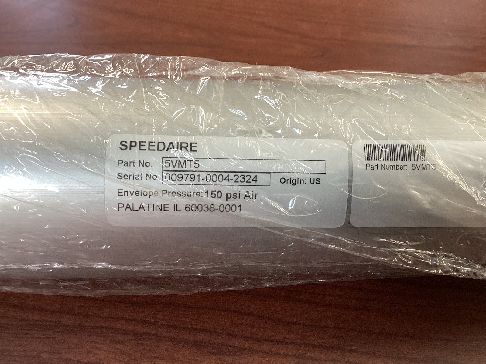NEW Speedaire 5VMT5 2 In Bore Diameter 14 In Stroke Length Air Cylinder B144