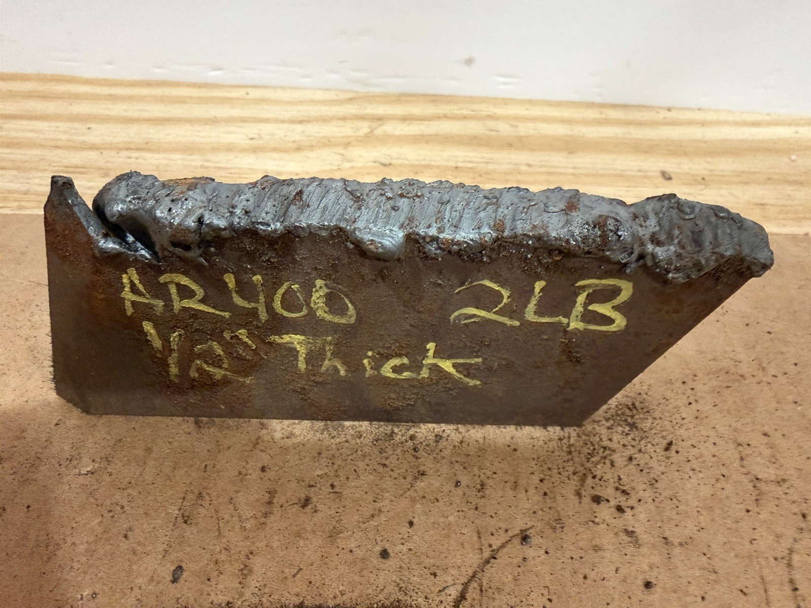 Irregular Piece of Abrasive Resistant Steel Plate – AR400 – 1/2” Thickness