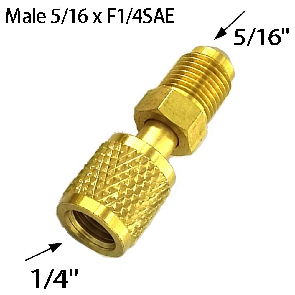 Home Garden Adapter Male 5/16 for X F1/4 for sae For Air Conditioning Systems