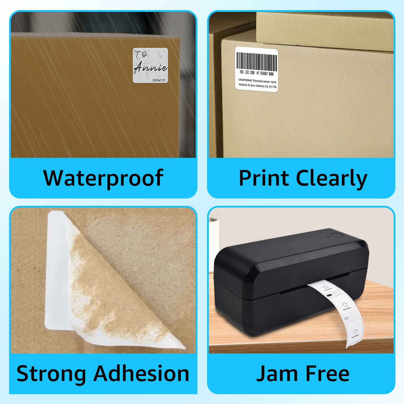 1 Roll 750 Small Multi-purpose Label 30332 for Dymo LabelWriter 450 400 1″ x 1″